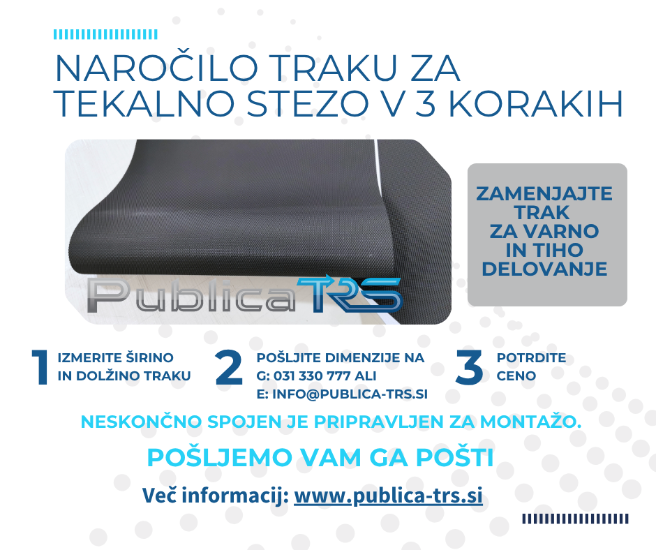 trak za tekalno stezo – varen in  udoben tek